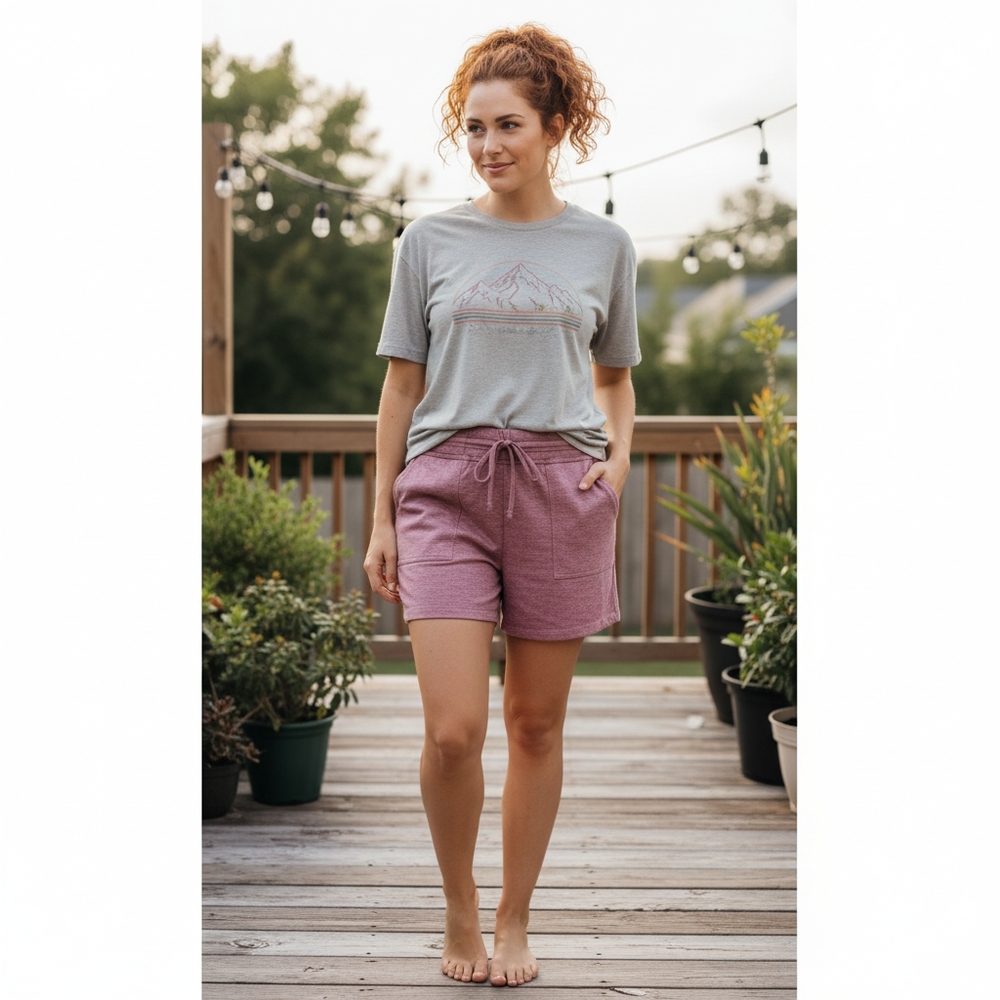 Zoë + Phoebe Women's NWT Pink High-Waisted Bermuda Shorts Size Large